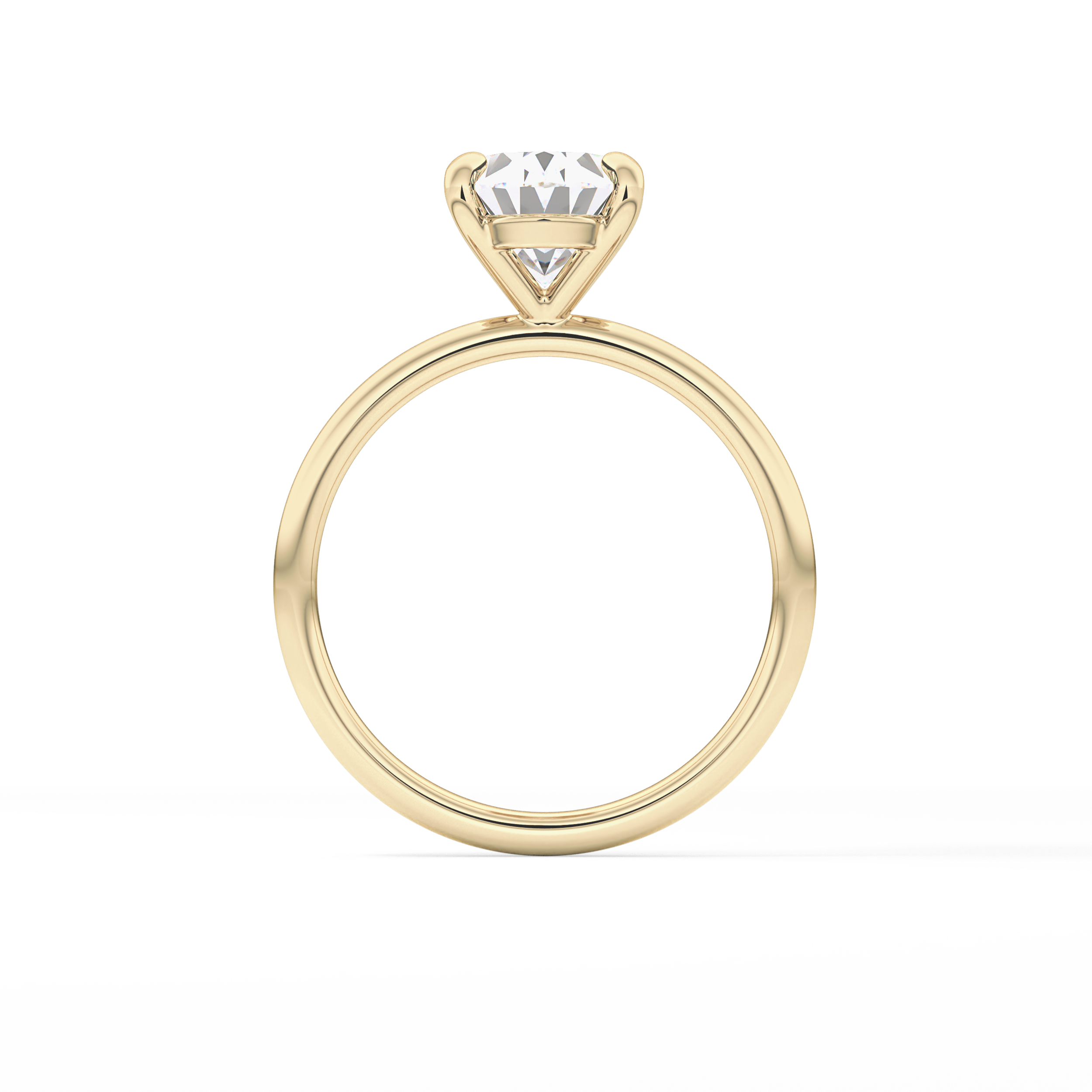 Oval Solitaire Lab Grown Diamond Engagement Ring