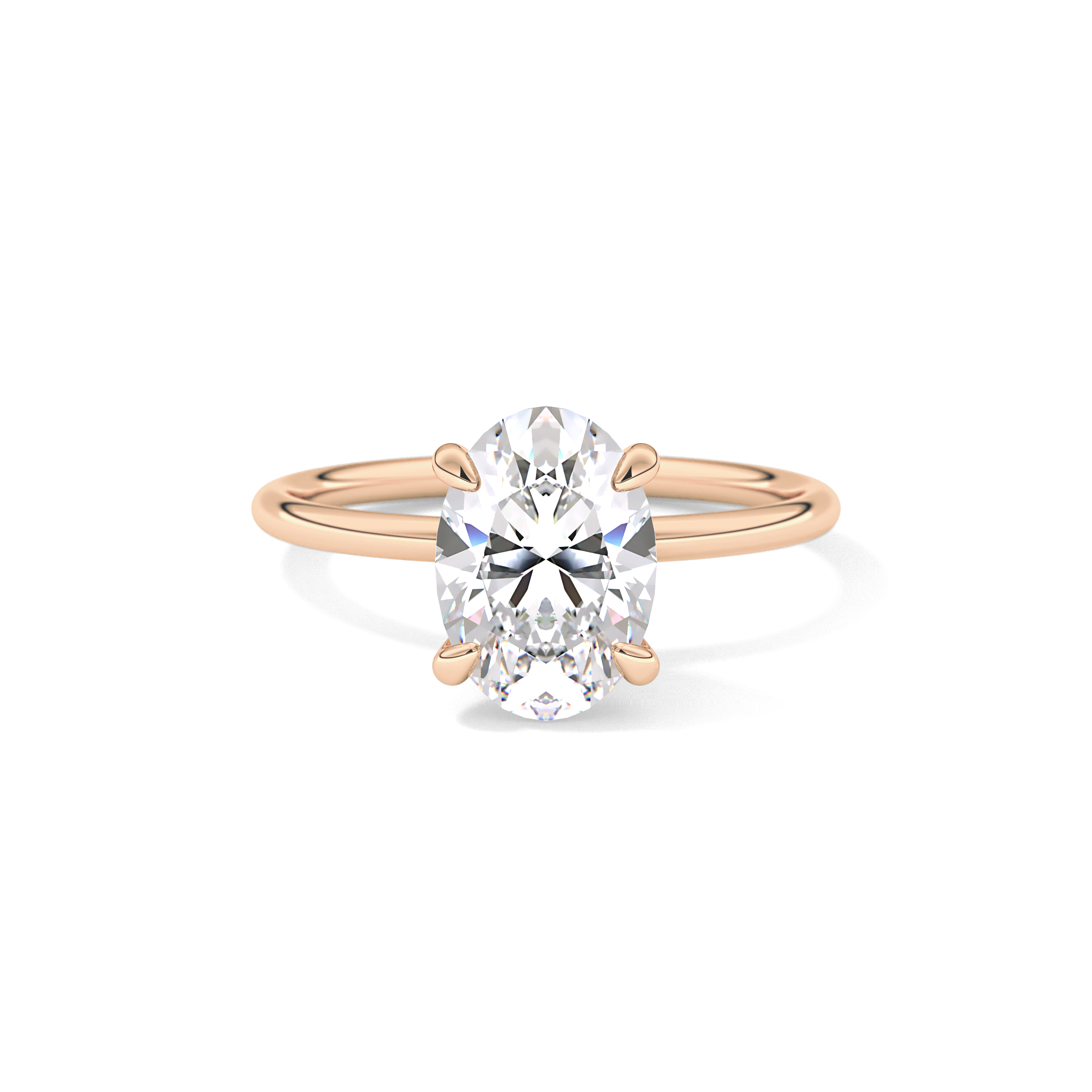Oval Solitaire Lab Grown Diamond Engagement Ring