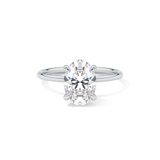 Oval Solitaire Lab Grown Diamond Engagement Ring