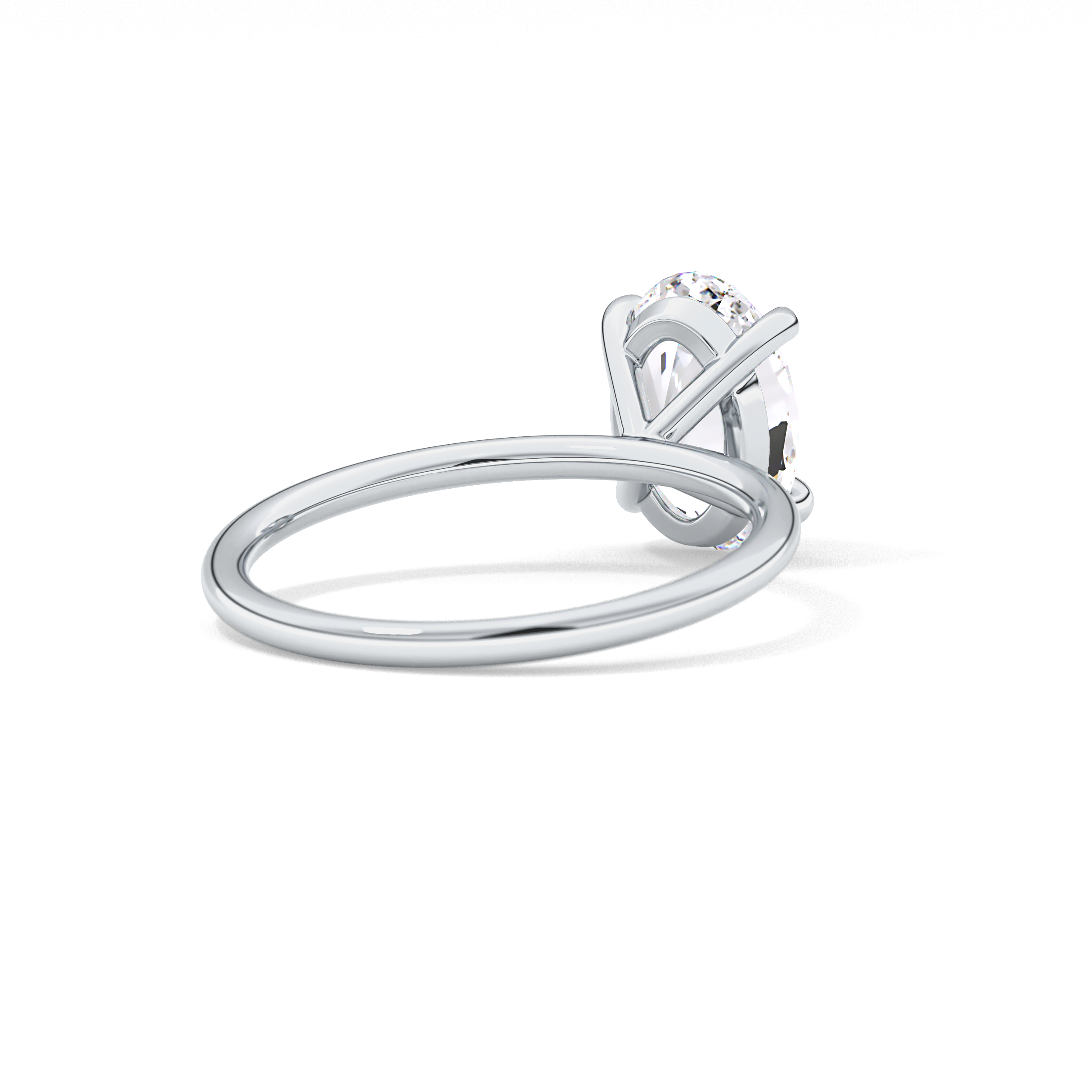 Oval Solitaire Lab Grown Diamond Engagement Ring