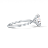 Oval Solitaire Lab Grown Diamond Engagement Ring