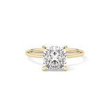 Cushion Solitaire Lab Grown Diamond Engagement Ring