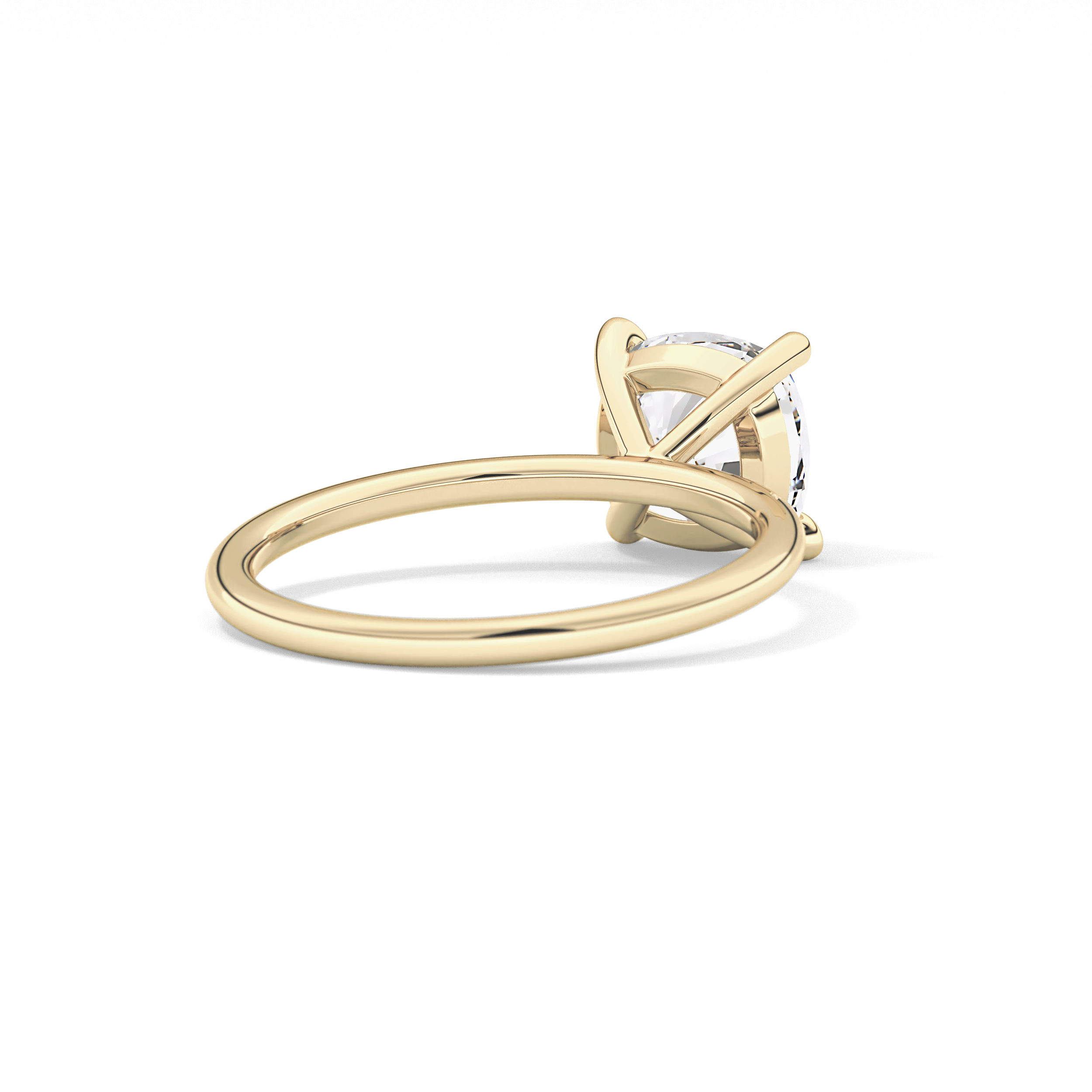 Cushion Solitaire Lab Grown Diamond Engagement Ring
