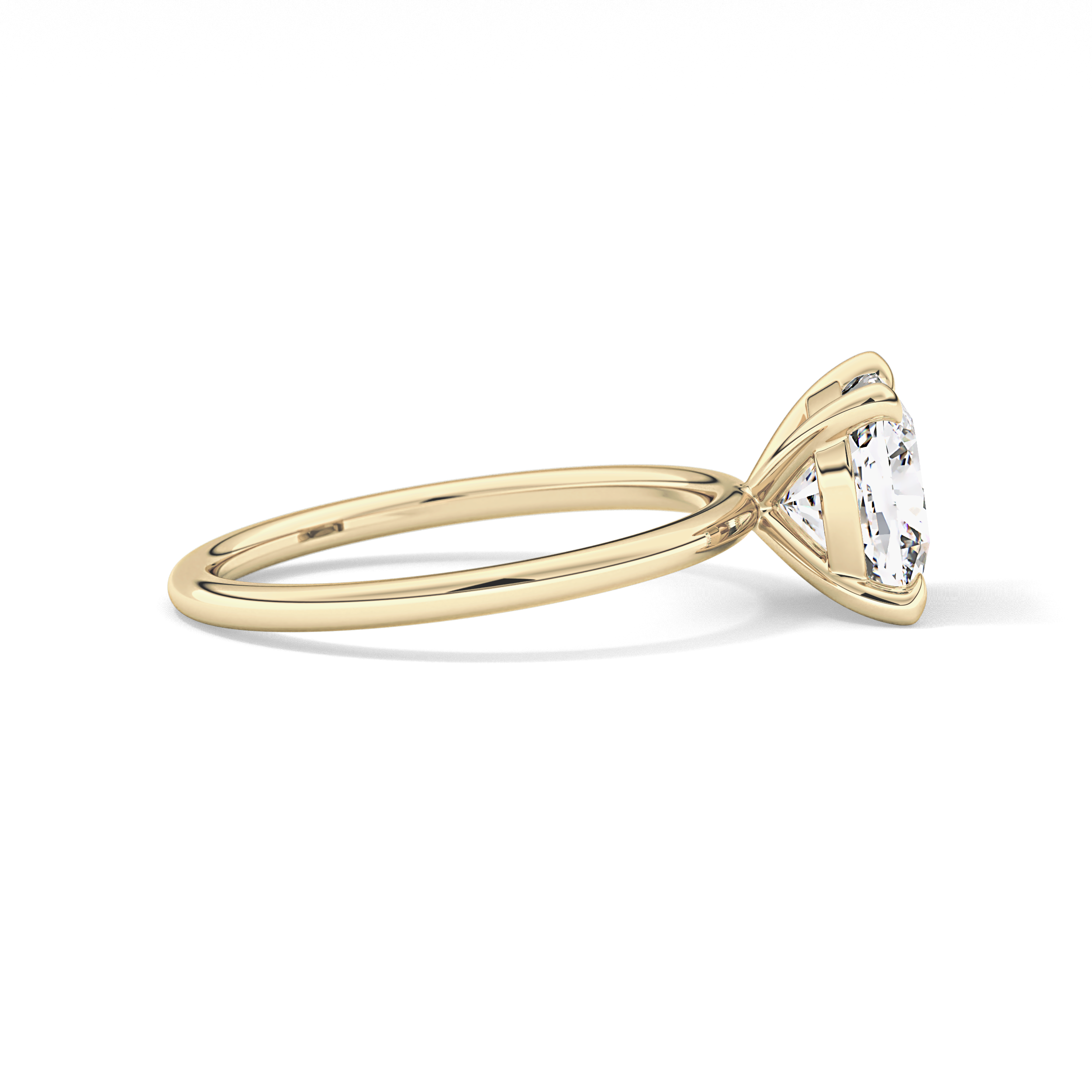 Cushion Solitaire Lab Grown Diamond Engagement Ring