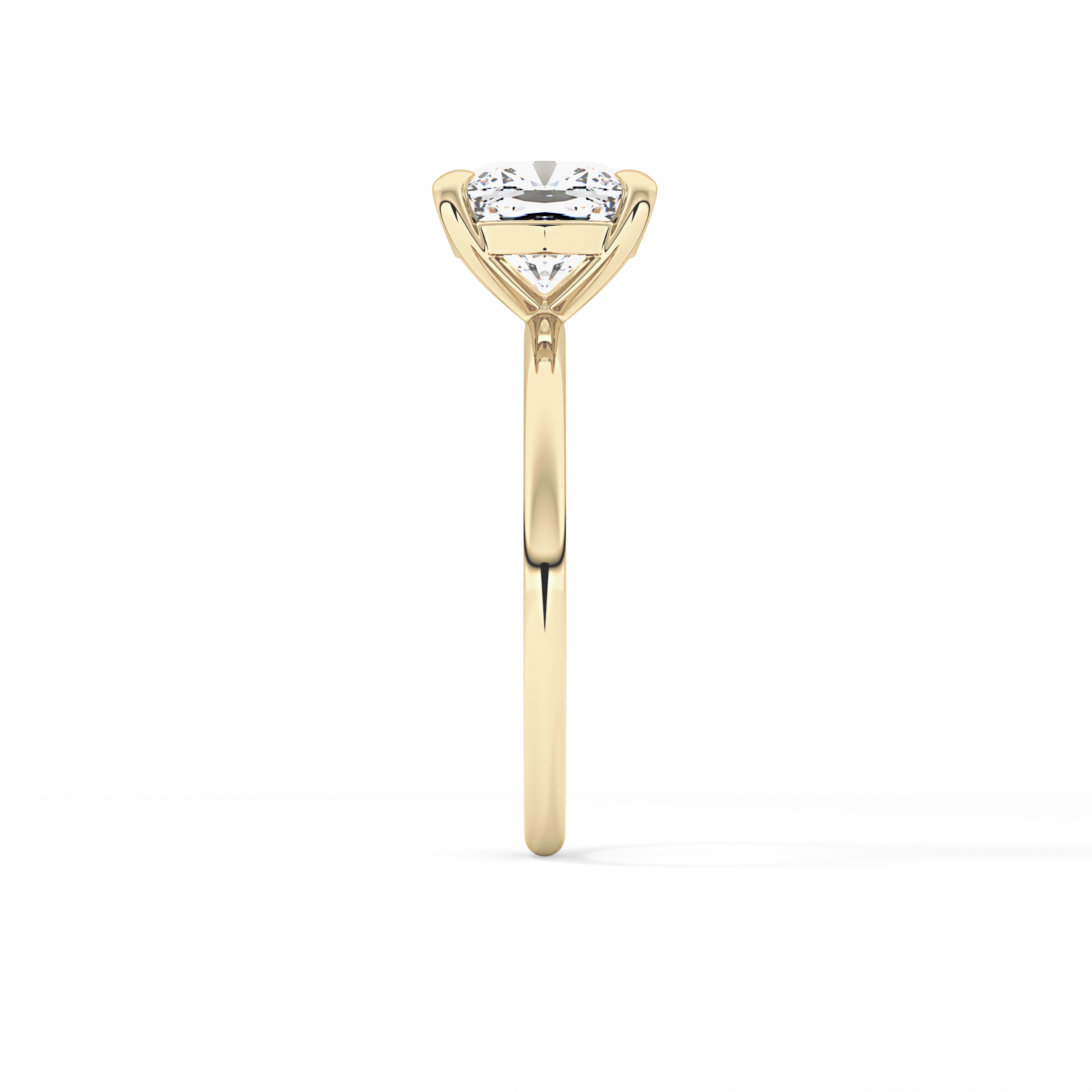 Cushion Solitaire Lab Grown Diamond Engagement Ring
