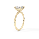 Cushion Solitaire Lab Grown Diamond Engagement Ring