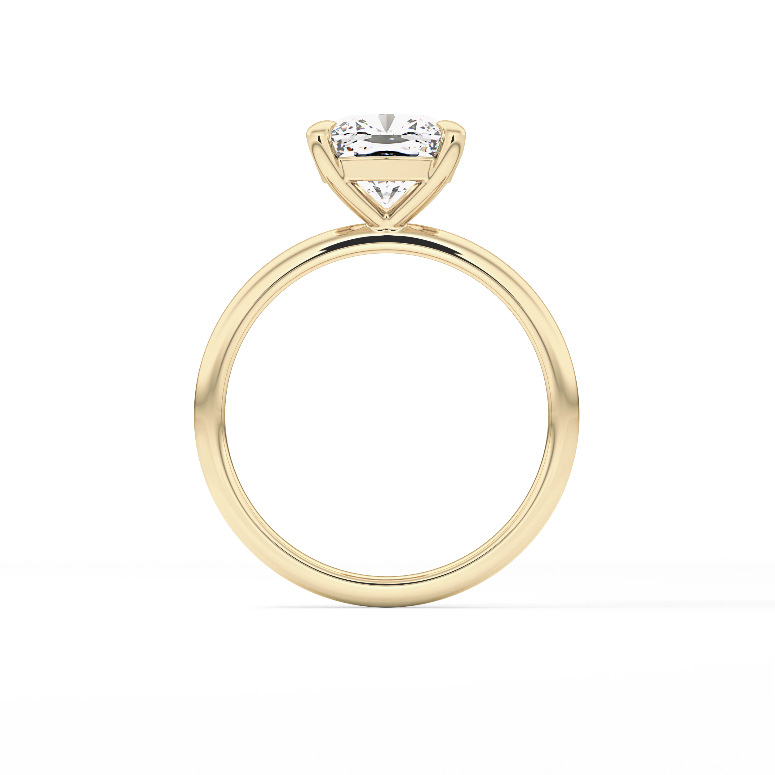 Cushion Solitaire Lab Grown Diamond Engagement Ring