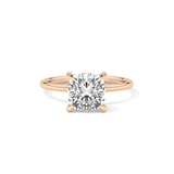 Cushion Solitaire Lab Grown Diamond Engagement Ring