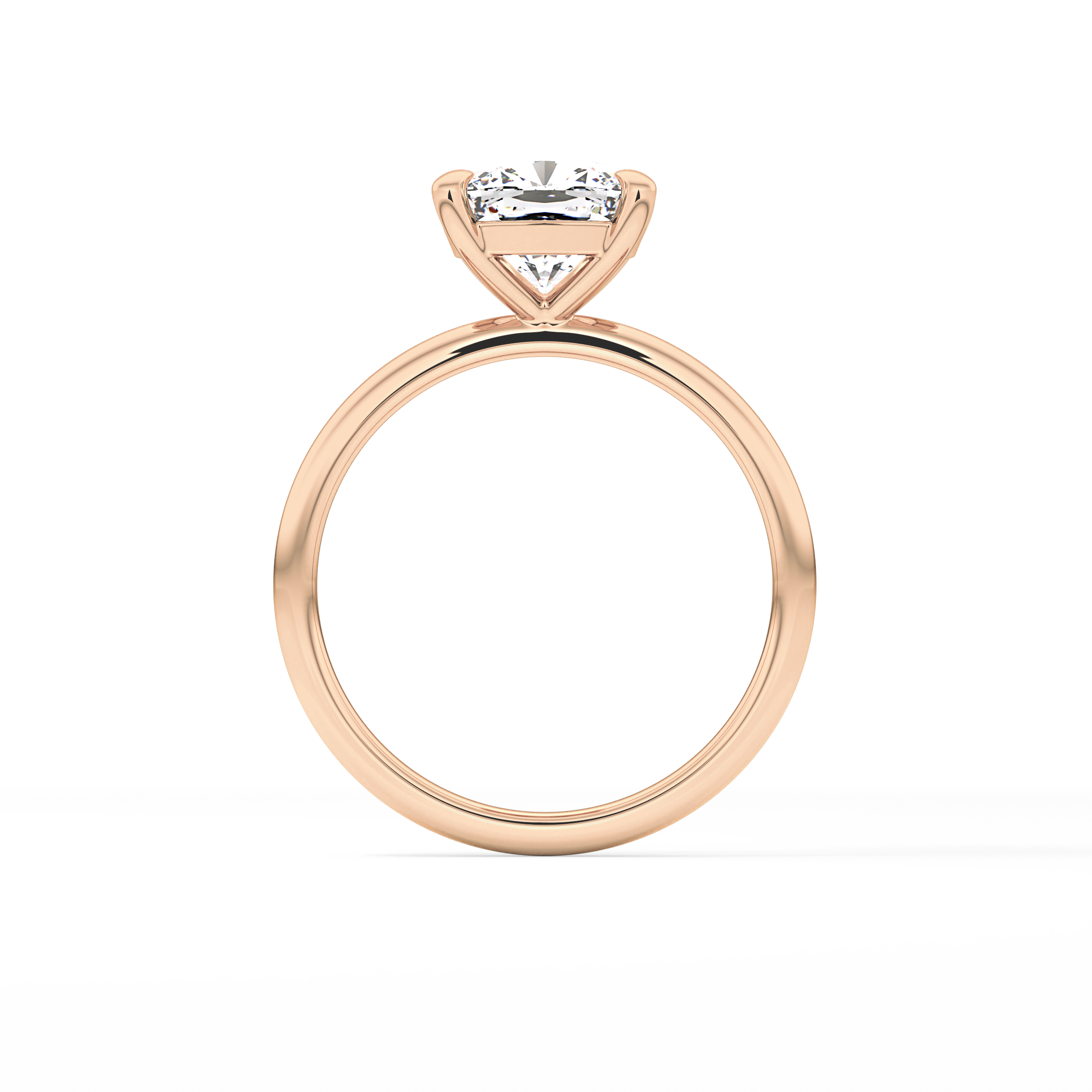 Cushion Solitaire Lab Grown Diamond Engagement Ring