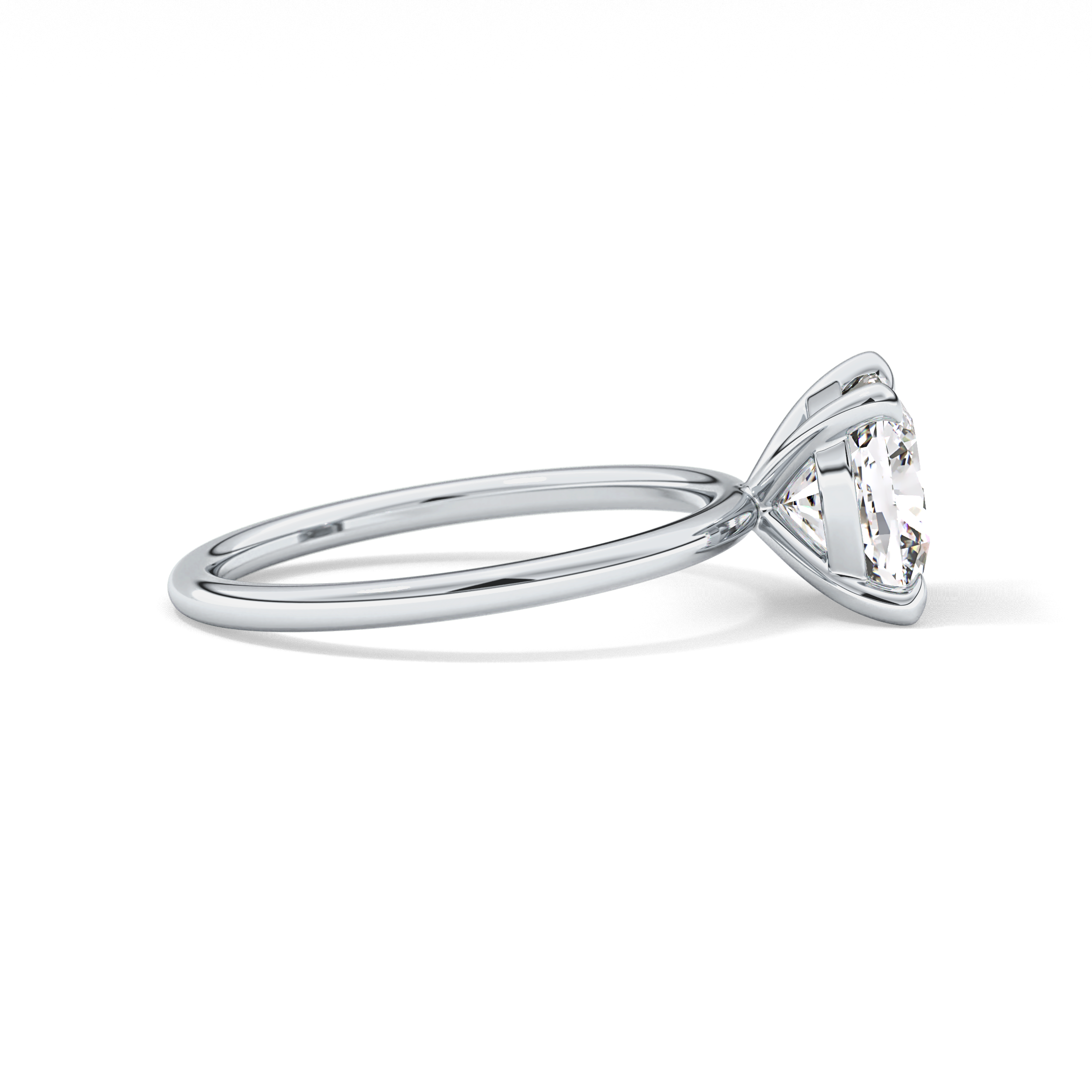 Cushion Solitaire Lab Grown Diamond Engagement Ring