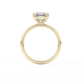 Asscher Solitaire Lab Grown Diamond Engagement Ring