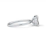 Asscher Solitaire Lab Grown Diamond Engagement Ring
