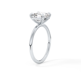 Asscher Solitaire Lab Grown Diamond Engagement Ring