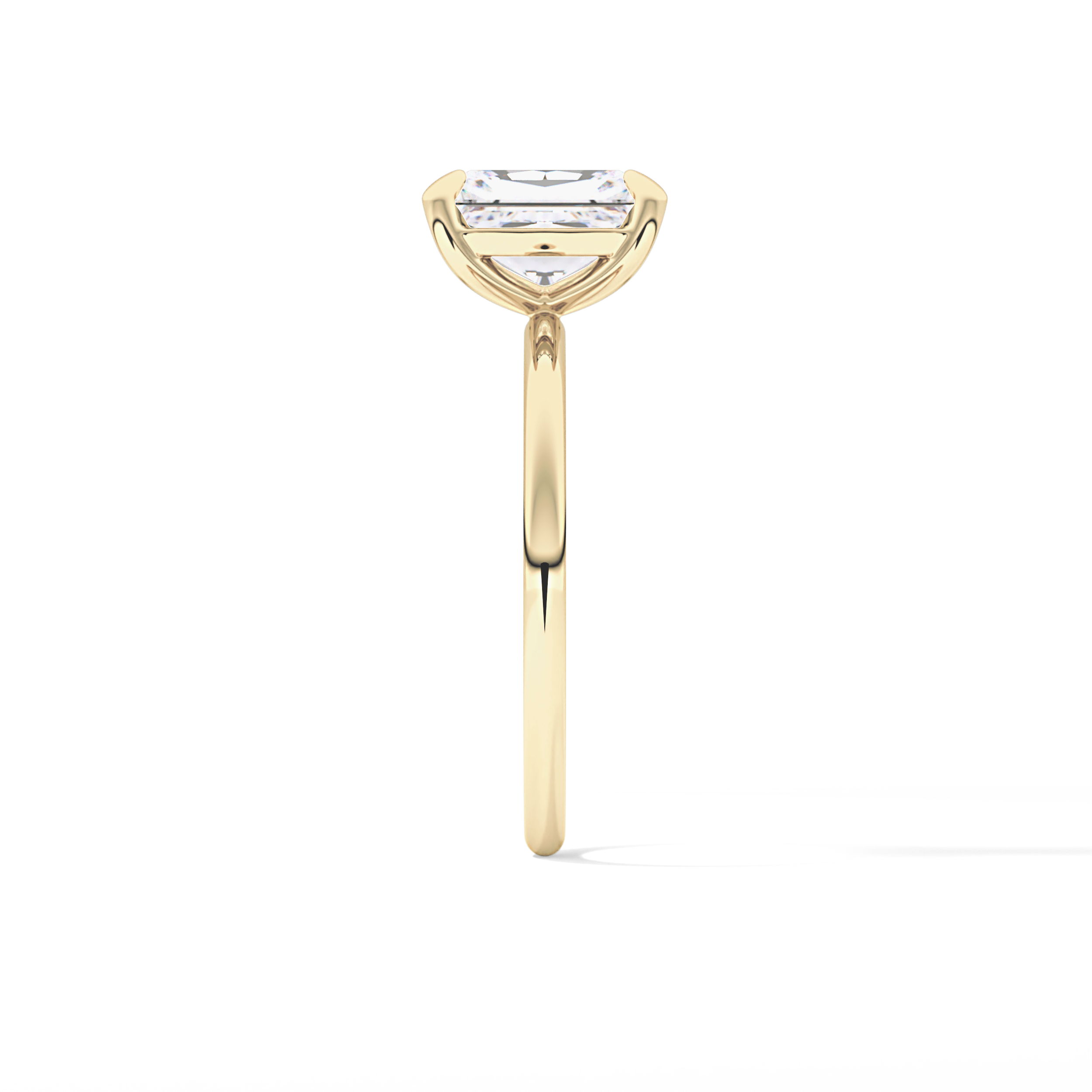 Radiant Solitaire Lab Grown Diamond Engagement Ring