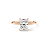 Radiant Solitaire Lab Grown Diamond Engagement Ring