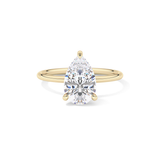 Pear Solitaire Lab Grown Diamond Engagement Ring