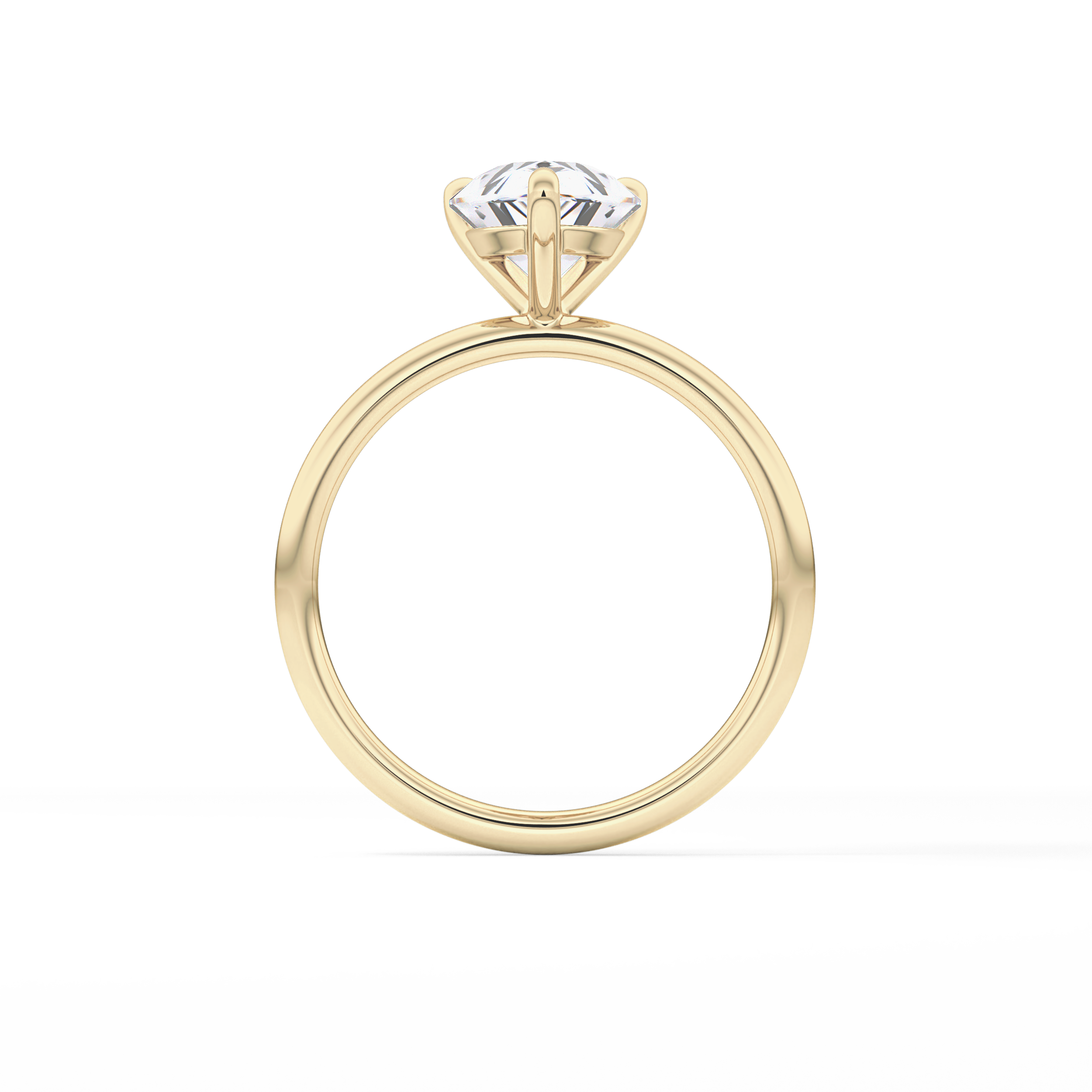 Pear Solitaire Lab Grown Diamond Engagement Ring