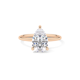 Pear Solitaire Lab Grown Diamond Engagement Ring