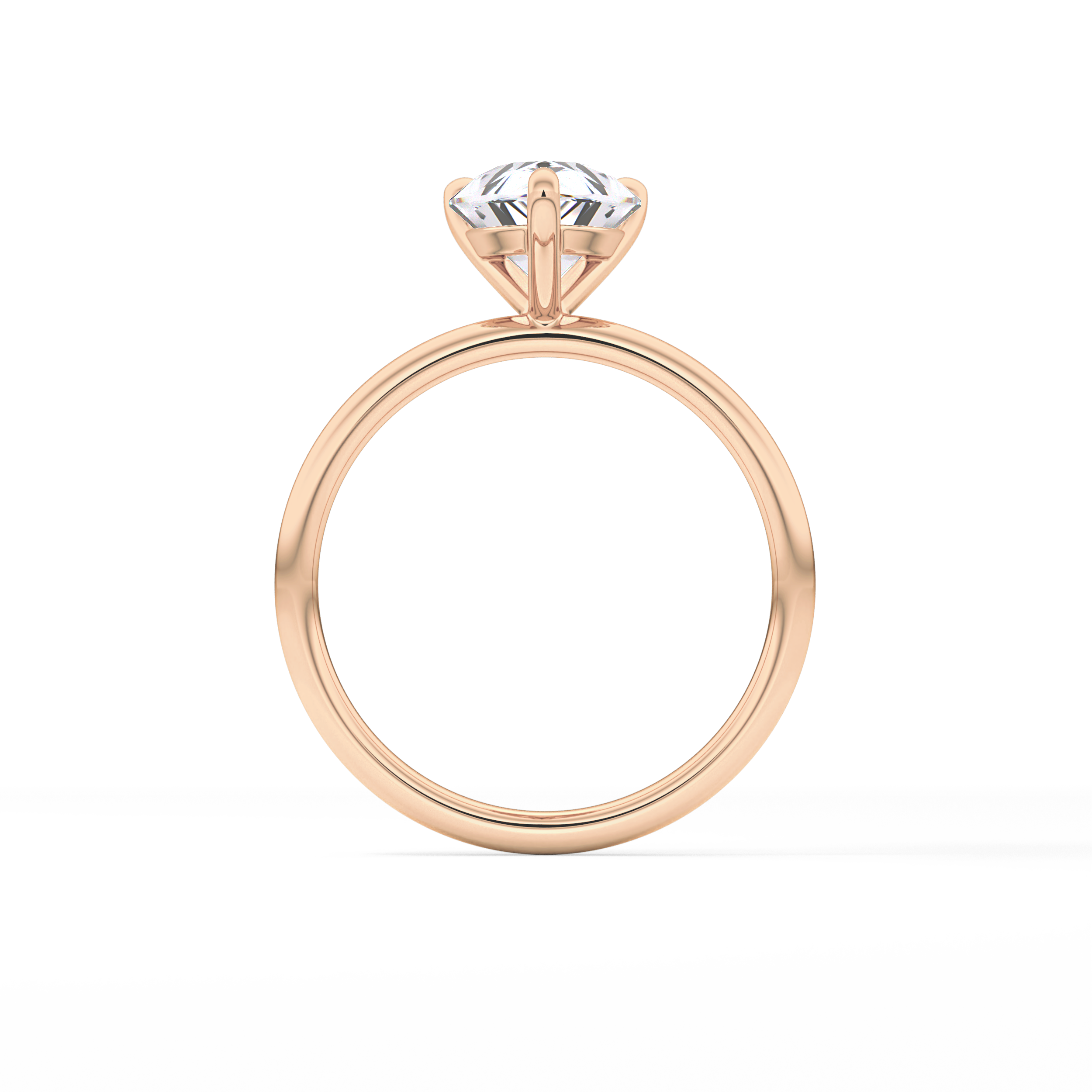 Pear Solitaire Lab Grown Diamond Engagement Ring