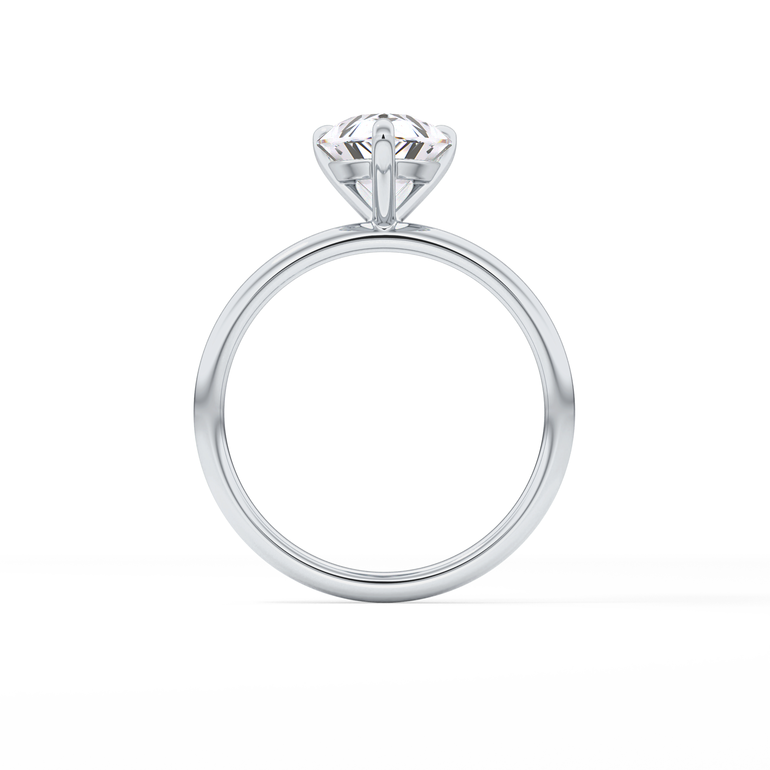 Pear Solitaire Lab Grown Diamond Engagement Ring
