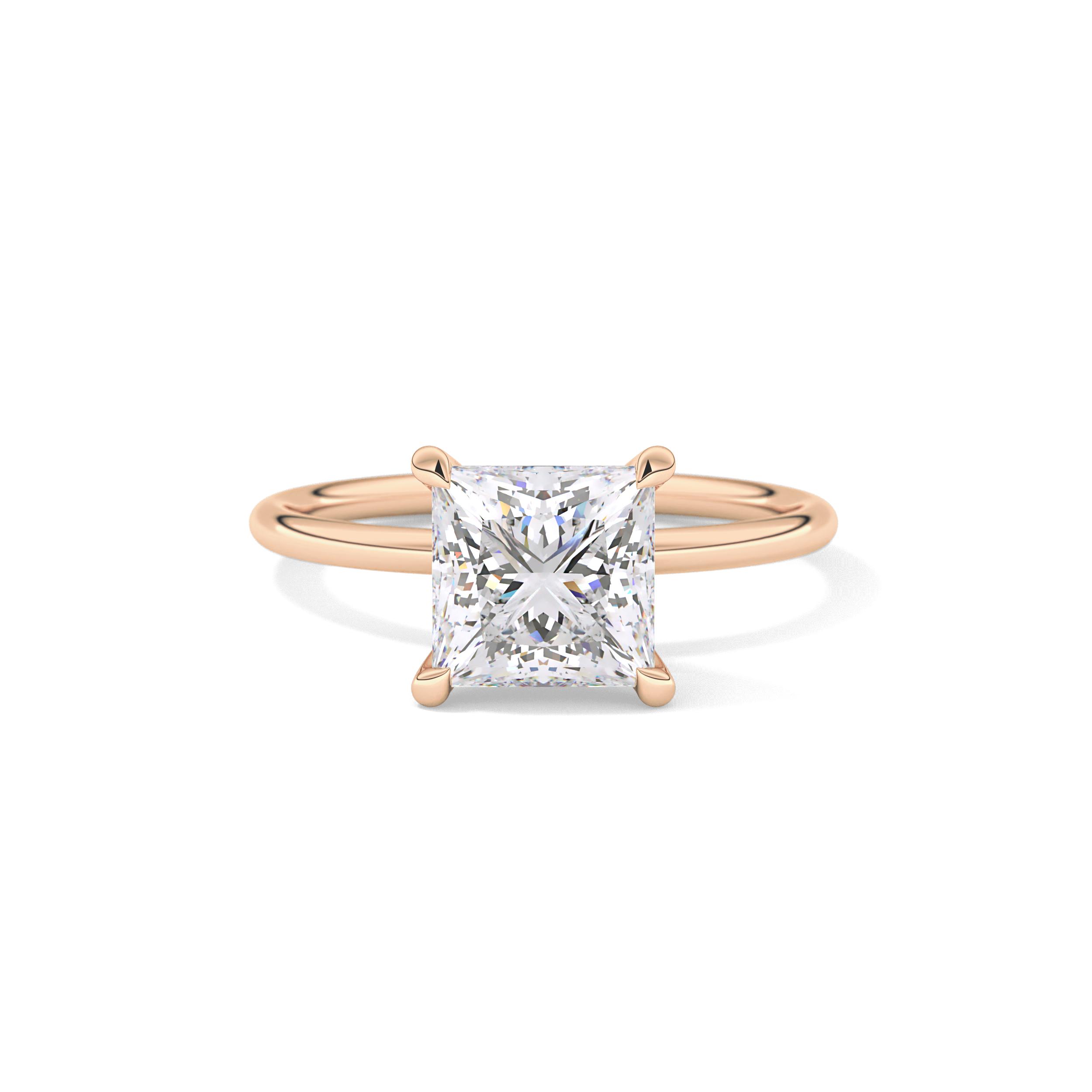 Princess Solitaire Lab Grown Diamond Engagement Ring