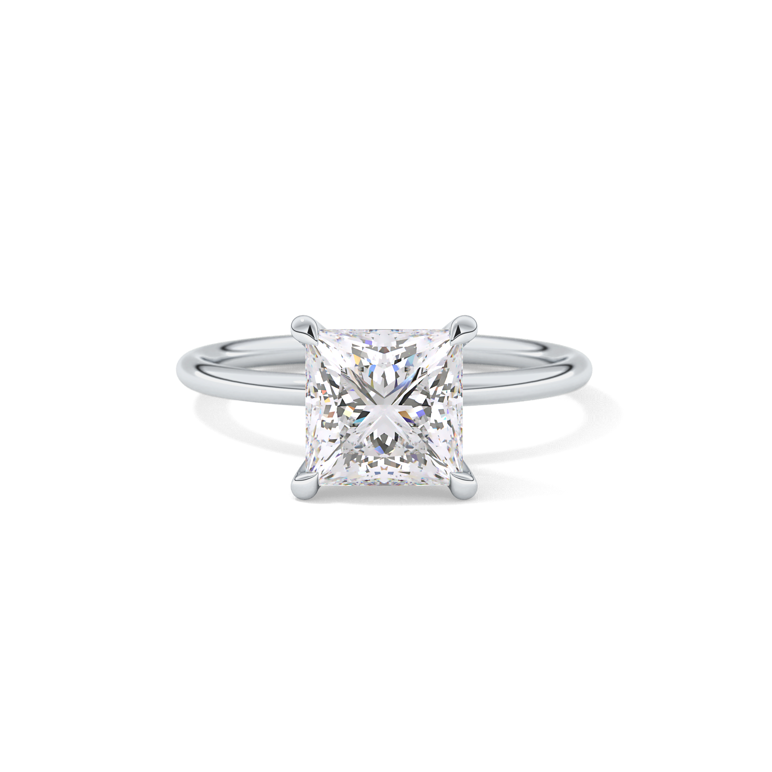 Princess Solitaire Lab Grown Diamond Engagement Ring