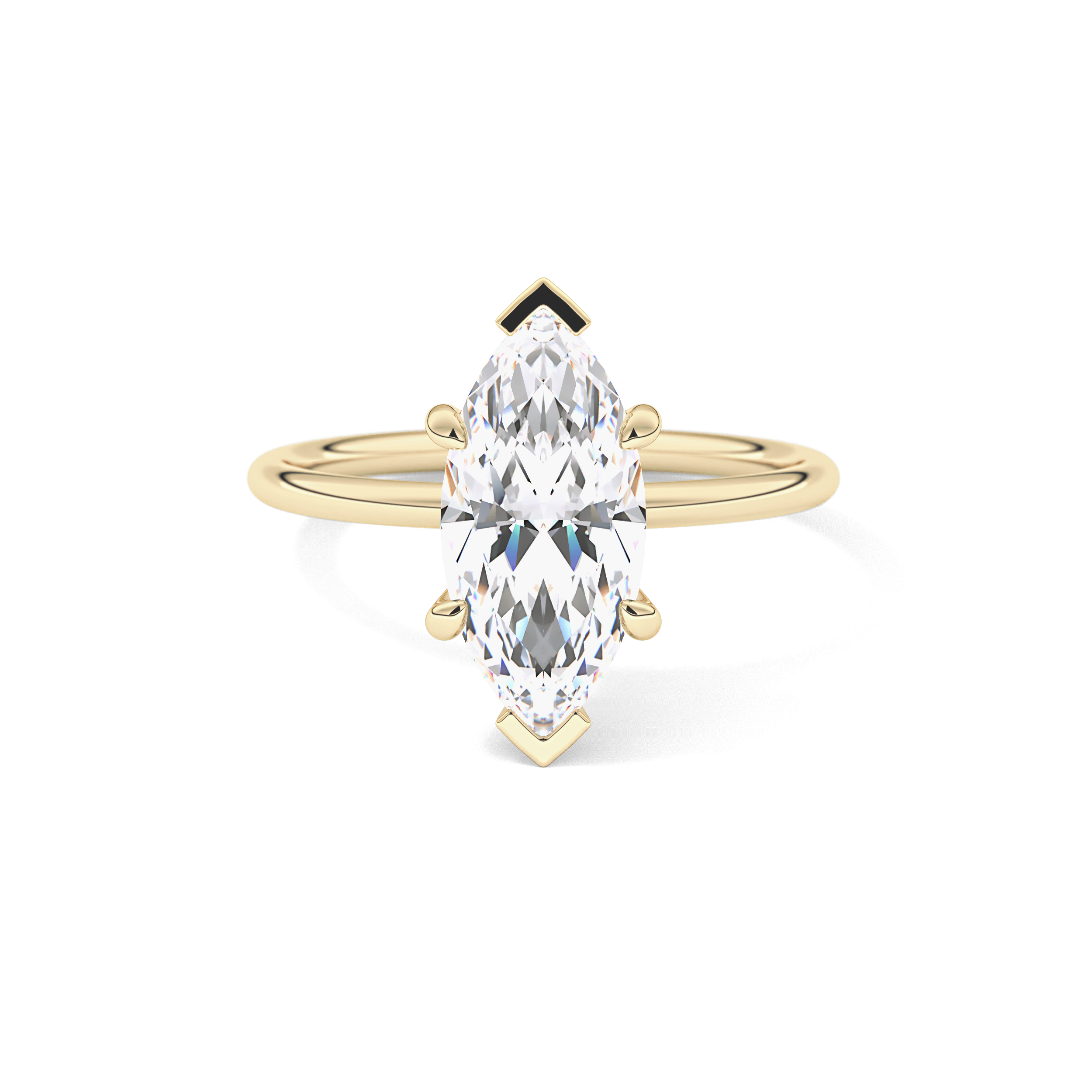 Marquise Solitaire Lab Grown Diamond Engagement Ring