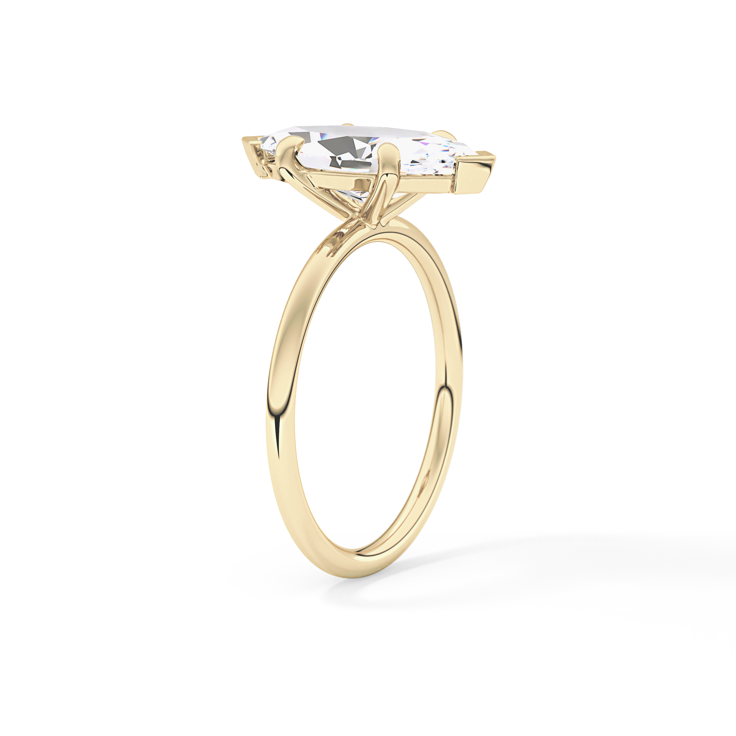 Marquise Solitaire Lab Grown Diamond Engagement Ring