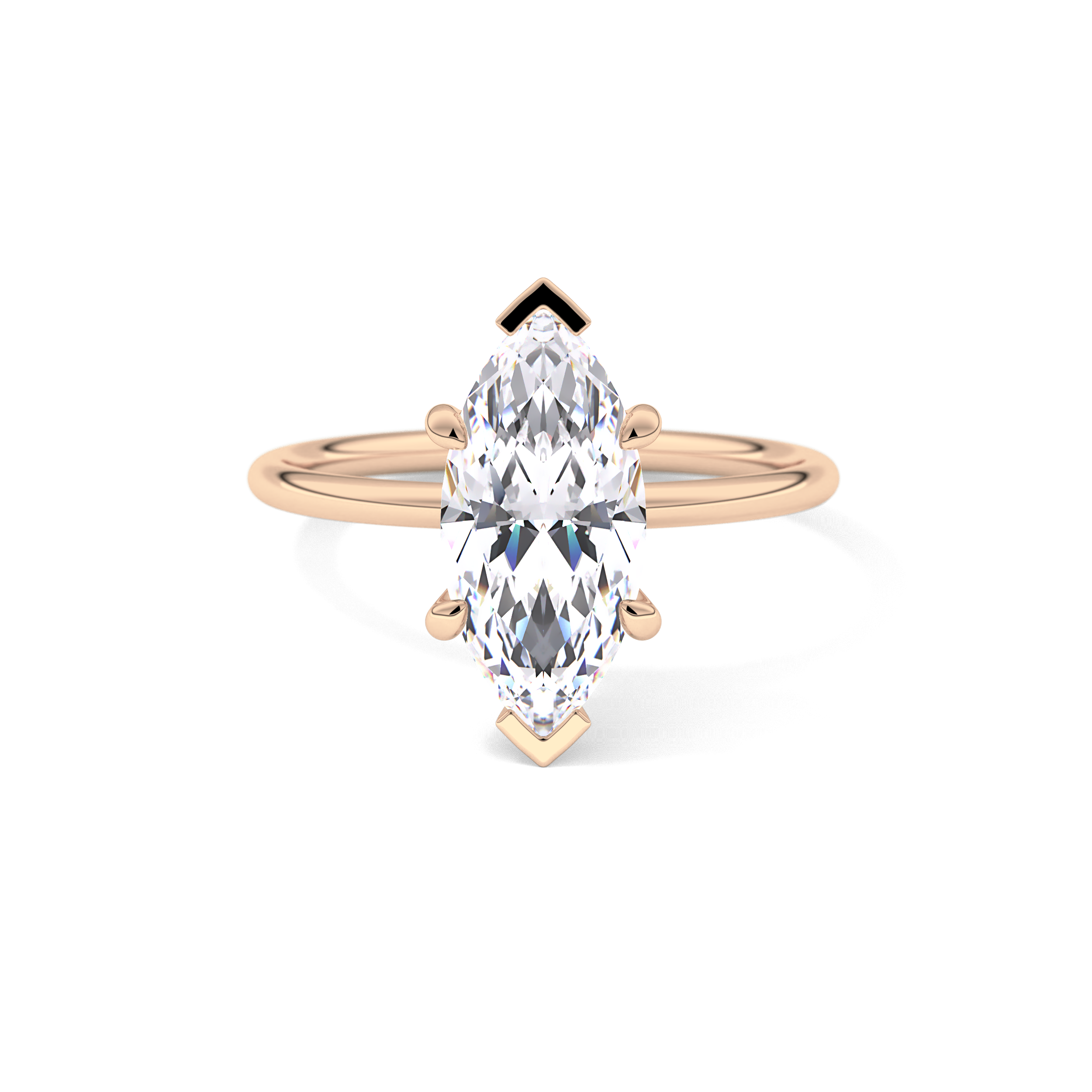 Marquise Solitaire Lab Grown Diamond Engagement Ring