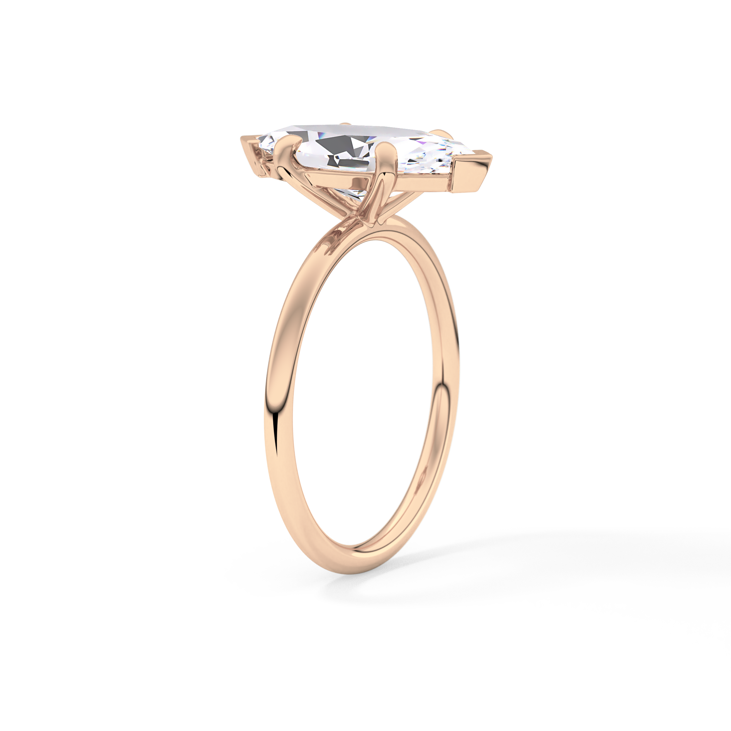 Marquise Solitaire Lab Grown Diamond Engagement Ring