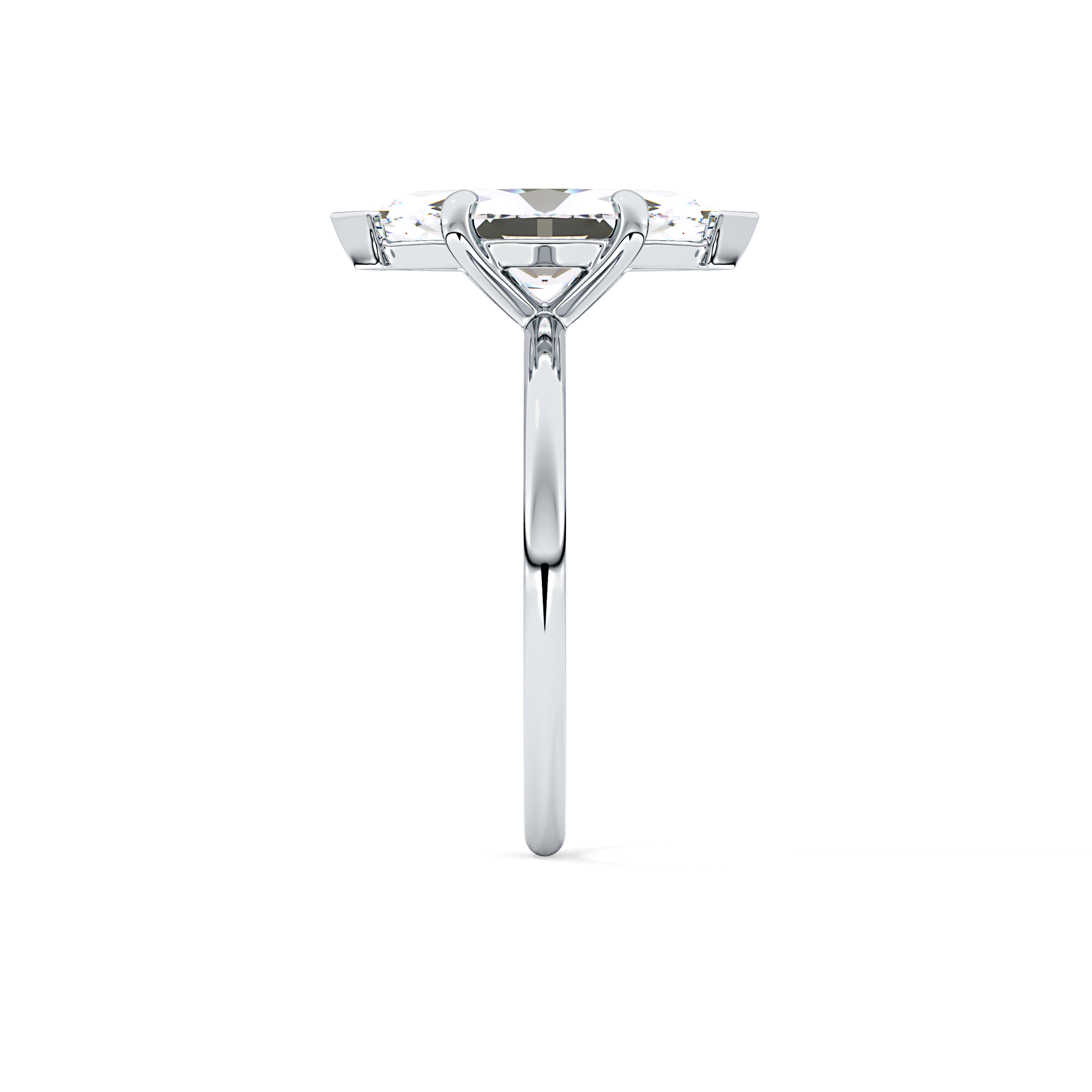 Marquise Solitaire Lab Grown Diamond Engagement Ring