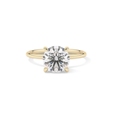 Round Solitaire Lab Grown Diamond Engagement Ring