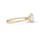 Round Solitaire Lab Grown Diamond Engagement Ring