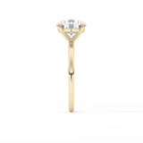 Round Solitaire Lab Grown Diamond Engagement Ring