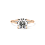 Round Solitaire Lab Grown Diamond Engagement Ring