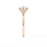 Round Solitaire Lab Grown Diamond Engagement Ring