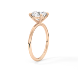 Round Solitaire Lab Grown Diamond Engagement Ring