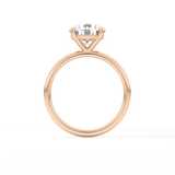 Round Solitaire Lab Grown Diamond Engagement Ring