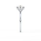 Round Solitaire Lab Grown Diamond Engagement Ring
