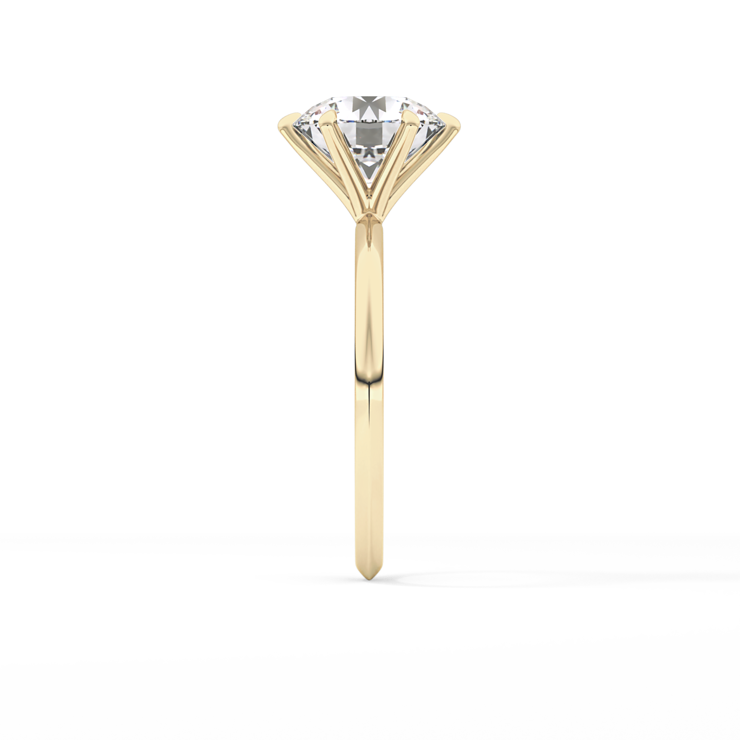 Round Solitaire Lab Grown Diamond Engagement Ring