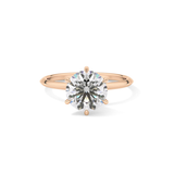 Round Solitaire Lab Grown Diamond Engagement Ring