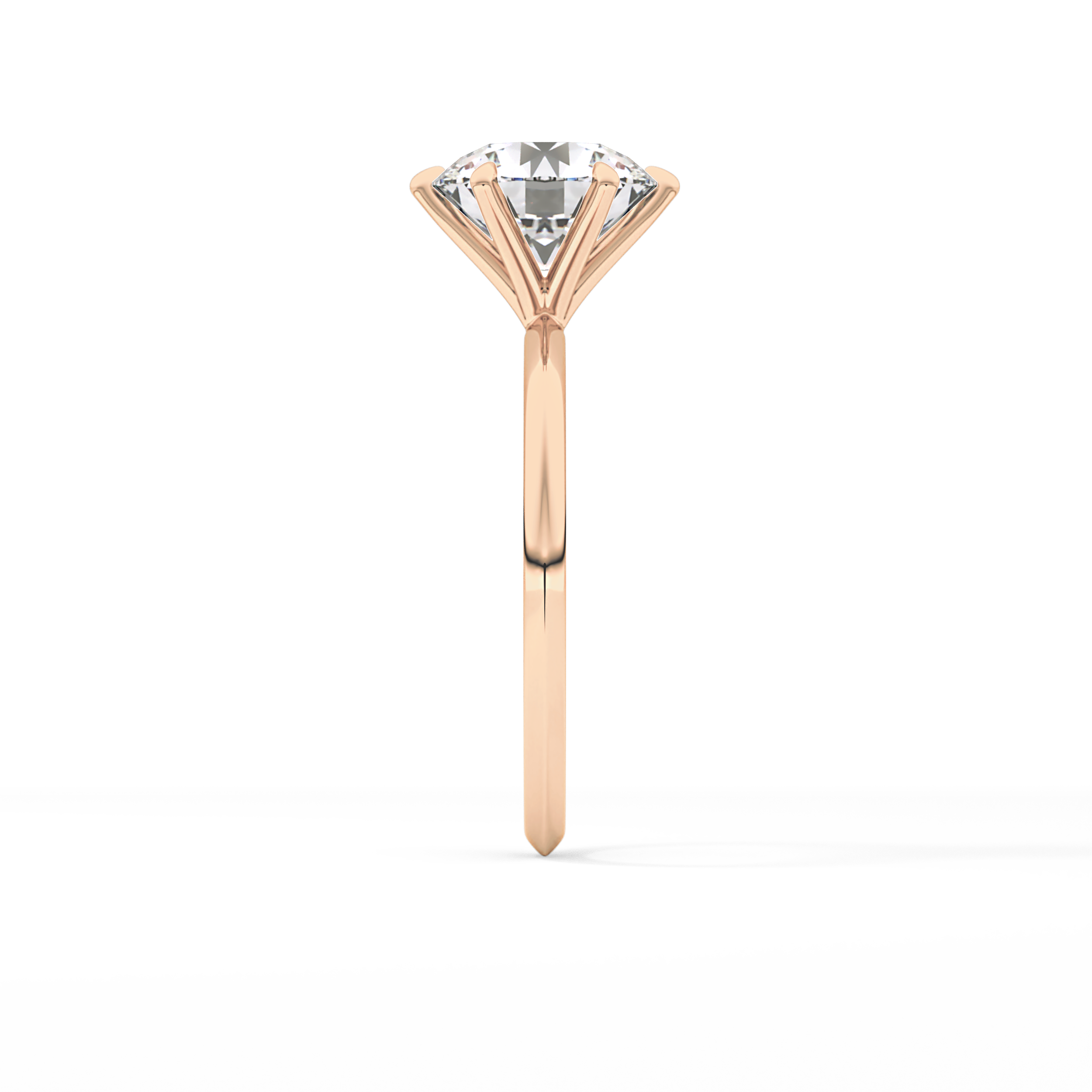 Round Solitaire Lab Grown Diamond Engagement Ring