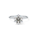 Round Solitaire Lab Grown Diamond Engagement Ring
