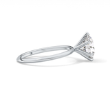 Round Solitaire Lab Grown Diamond Engagement Ring