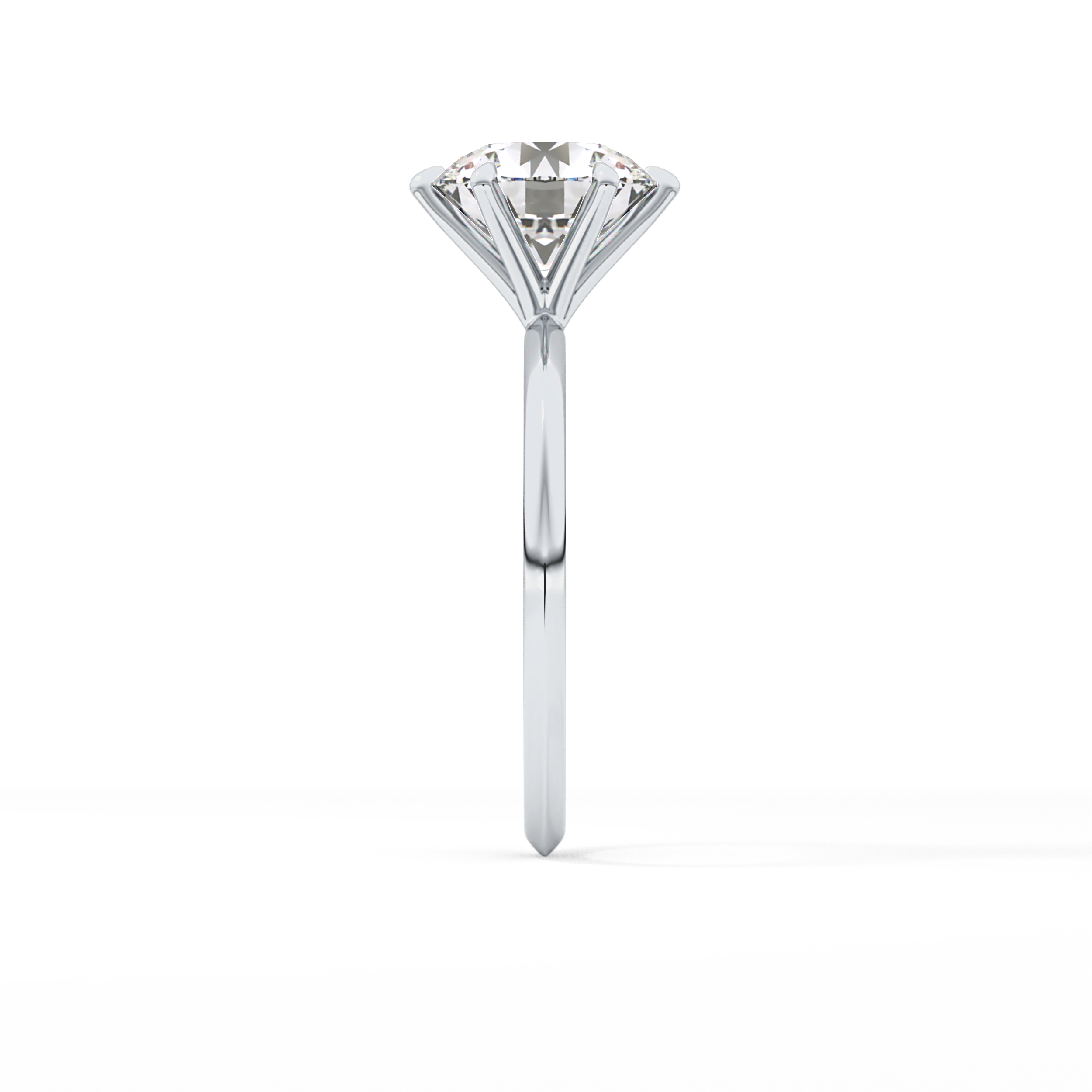 Round Solitaire Lab Grown Diamond Engagement Ring
