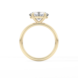 East West Oval Solitaire Lab Grown Diamond Engagement Ring