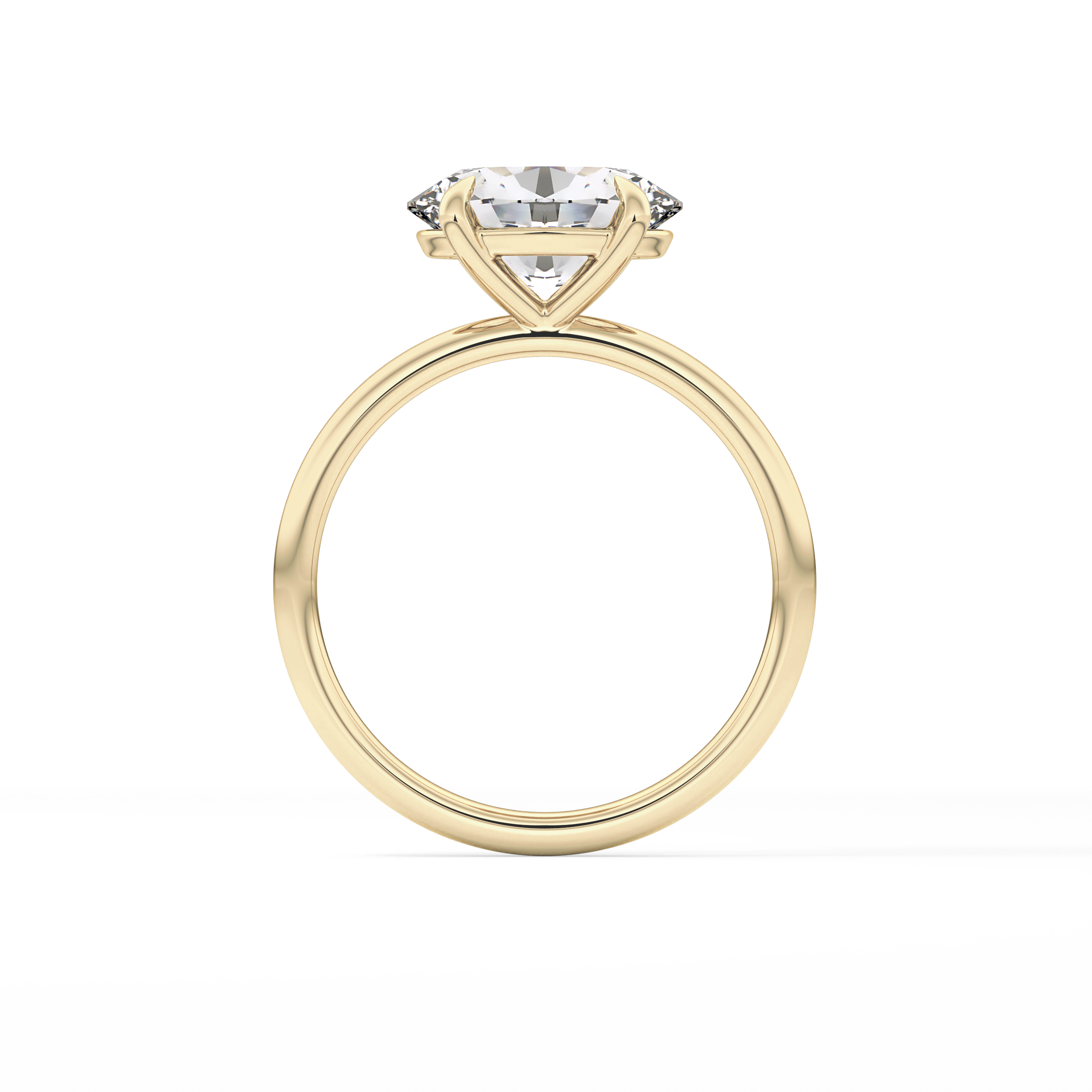 East West Oval Solitaire Lab Grown Diamond Engagement Ring