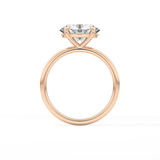 East West Oval Solitaire Lab Grown Diamond Engagement Ring