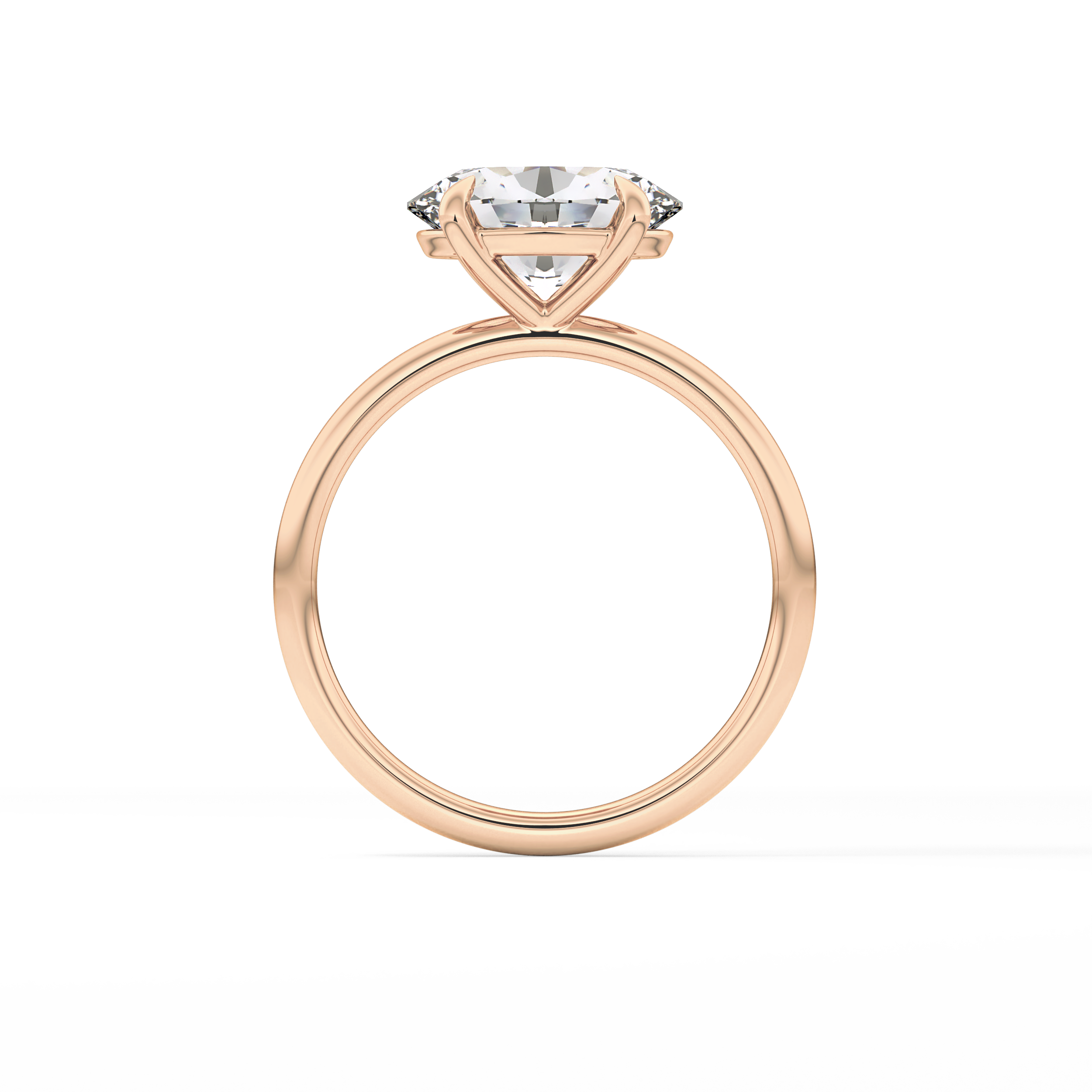 East West Oval Solitaire Lab Grown Diamond Engagement Ring
