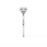 East West Oval Solitaire Lab Grown Diamond Engagement Ring